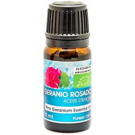 Huile essentielle de géranium rosat Eco 10 ml Or des Andes