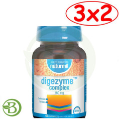 Pack 3x2 Digezyme Complex 60 comprimés Naturmil
