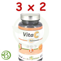 Pack 3x2 Vita C Liposomada 60 Capsulas Pinisan