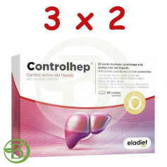 Pack 3x2 Controlhep 60 Comprimés Eladiet