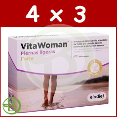 Pack 4x3 Vitawoman Jambes Légères Forte 60 Comprimés Eladiet