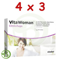 Pack 4x3 Vitawoman Cimicifuga 60 Comprimés Eladiet