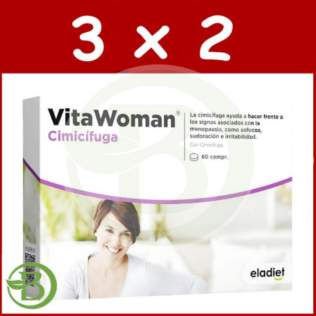 Pack 3x2 Vitawoman Cimicifuga 60 Comprimidos Eladiet