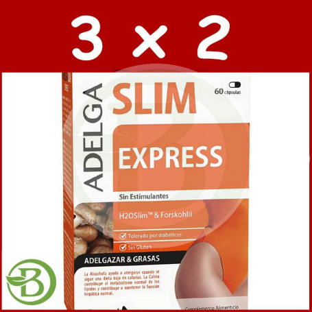 Pack 3x2 Adelgaslim Express 60 Cápsulas Dietmed