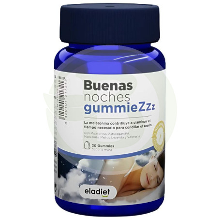 Bonne Nuit Sommeil + Stress 30 Gummies Eladiet
