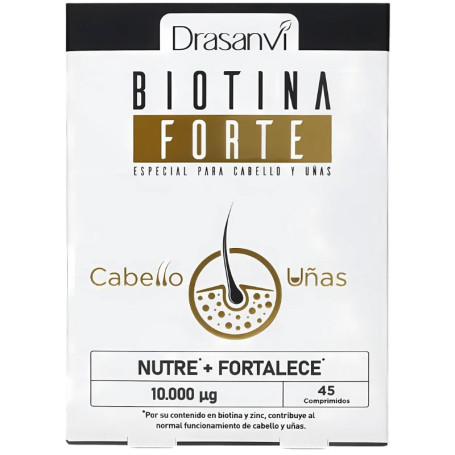 Biotine Forte 10 000 Μg 45 comprimés Drasanvi