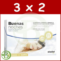 Pack 3x2 Bonne Nuit 60 Comprimés Eladiet