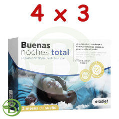 Pack 4x3 Bonne Nuit Total 60 Comprimés Eladiet