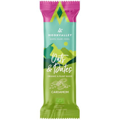Barre biologique Moonvalley à l&#39;avoine, aux dattes et à la cardamome 50 g