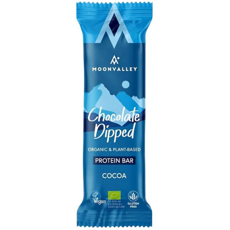 Barre protéinée au chocolat et au cacao bio Moonvalley 50 g