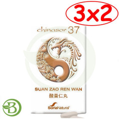 Pack 3x2 Chinasor 37 Suan Zao Ren Wan 30 Comprimidos Soria Natural