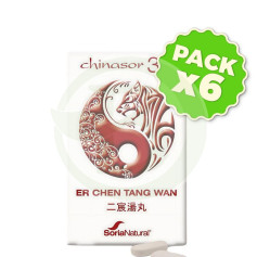 Pack 6x Chinasor 36 Er Chen Tang Wan 30 Comprimidos Soria Natural
