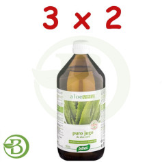Pack 3x2 Aloe Vera Jugo 1Lt. Santiveri