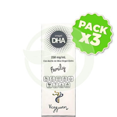 Pack 3x Oméga 3 DHA 30 ml. Veggunn