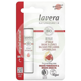 Baume à lèvres réparateur à l&#39;argan et à la grenade bio de Lavera