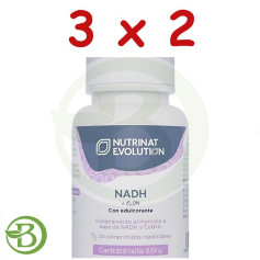 Pack 3x2 Nadh + Coq10 30 Comprimés Nutrinat Evolution