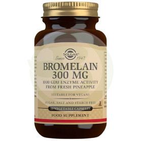 Bromélaïne 300 mg, 60 gélules Solgar