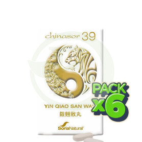 Pack 6x Chinasor 39 Yin Qiao San Wan 30 Comprimidos Soria Natural