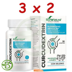 Pack 3x2 Curcudextrine 30 Comprimés Soria Natural