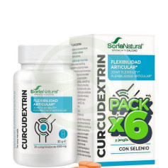 Pack 6x Curcudextrin 30 Comprimidos Soria Natural