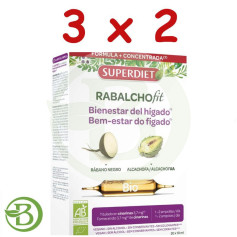 Pack 3x2 Rabalchofit Bio (Radis Noir et Artichaut) 20 Ampoules Superdiet