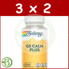 Pack 3x2 Gs Calm Plus 30 Capsules Solaray