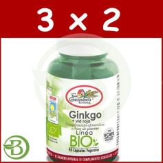 Pack 3x2 Ginkgo + Vigne Rouge BIO 90 Gélules El Granero