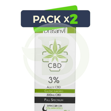 Pack 2x Aceite De Cbd 3% 10Ml Drasanvi