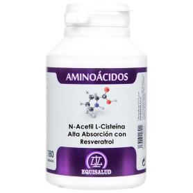 N-acétyl-L-cystéine avec resvératrol 180 gélules Equisalud