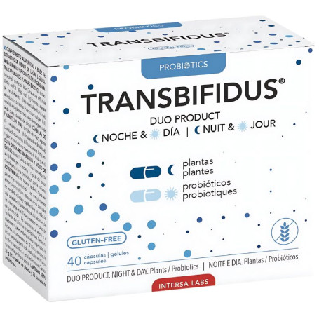 Transbifidus Duo Nuit et Jour 40 Gélules Intersa