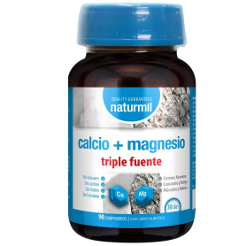 Calcium + Magnésium Triple Source 90 Comprimés Naturmil