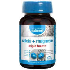Calcium + Magnésium Triple Source 90 Comprimés Naturmil