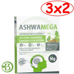 Pack 3x2 Ashwamega 30 comprimés Dietmed