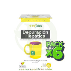 Pack 6x Herbodiet Nettoyage du foie 20 filtres Nova Diet