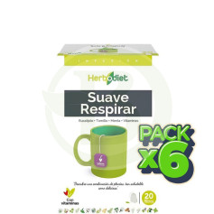 Pack de 6 filtres Herbodiet Smooth Breathe 20 Nova Diet