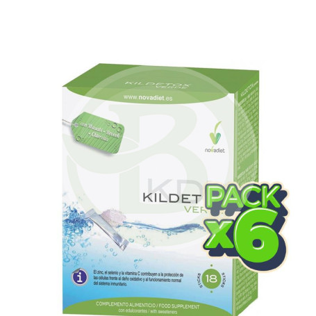 Pack 6x Kildetox 18 Sticks Novadiet