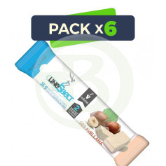 Lot de 6 barres noisettes Line Sbelt 35 g Novadiet