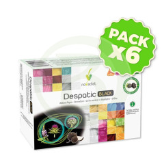 Pack de 6 flacons de Despatic Black (20 ampoules de 10 ml). Novadiet