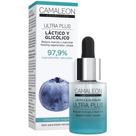 Sérum à l&#39;acide glycolique et lactique Camaleon Ultra Plus 15 ml