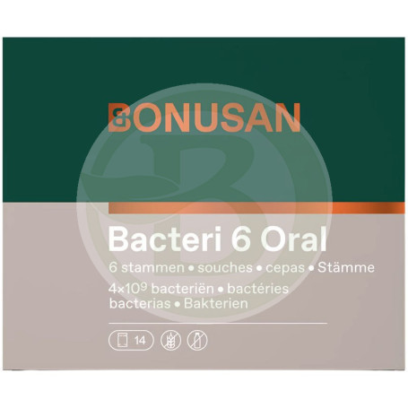 Bacteri 6 Oral 14 Enveloppes Bonusan