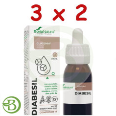 Pack 3x2 Composor 17 Diabesil 50 ml Soria Natural