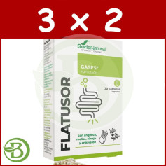 Pack 3x2 Flatusor 30 Cápsulas Soria Natural