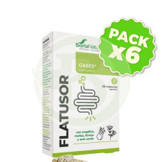 Pack de 6&nbsp;capsules Flatusor 30&nbsp;capsules Soria Natural