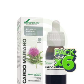 Pack 6x Extracto De Cardo Mariano 50Ml Soria Natural