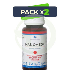 Pack 2x Mas Omega Punto Rojo 90 Perlas Mahen