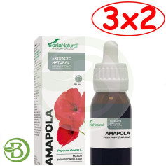Pack 3x2 Extrait de Coquelicot 50 ml Soria Natural