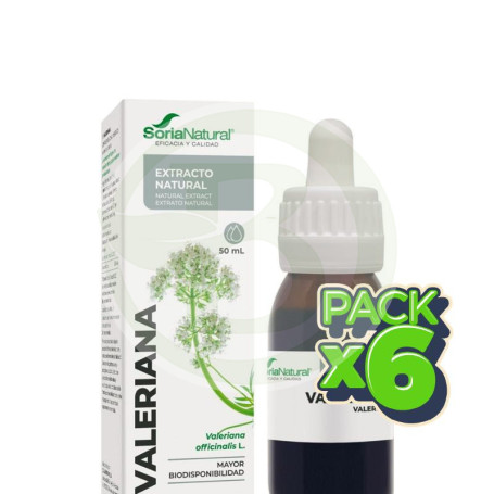 Pack 6x Extracto De Valeriana 50Ml Soria Natural