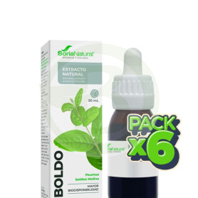 Pack 6x Extracto De Boldo 50Ml Soria Natural