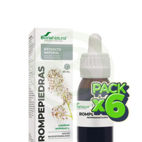 Pack 6x Extracto De Rompepiedras 50Ml Soria Natural