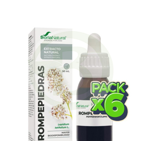 Pack 6x Extracto De Rompepiedras 50Ml Soria Natural